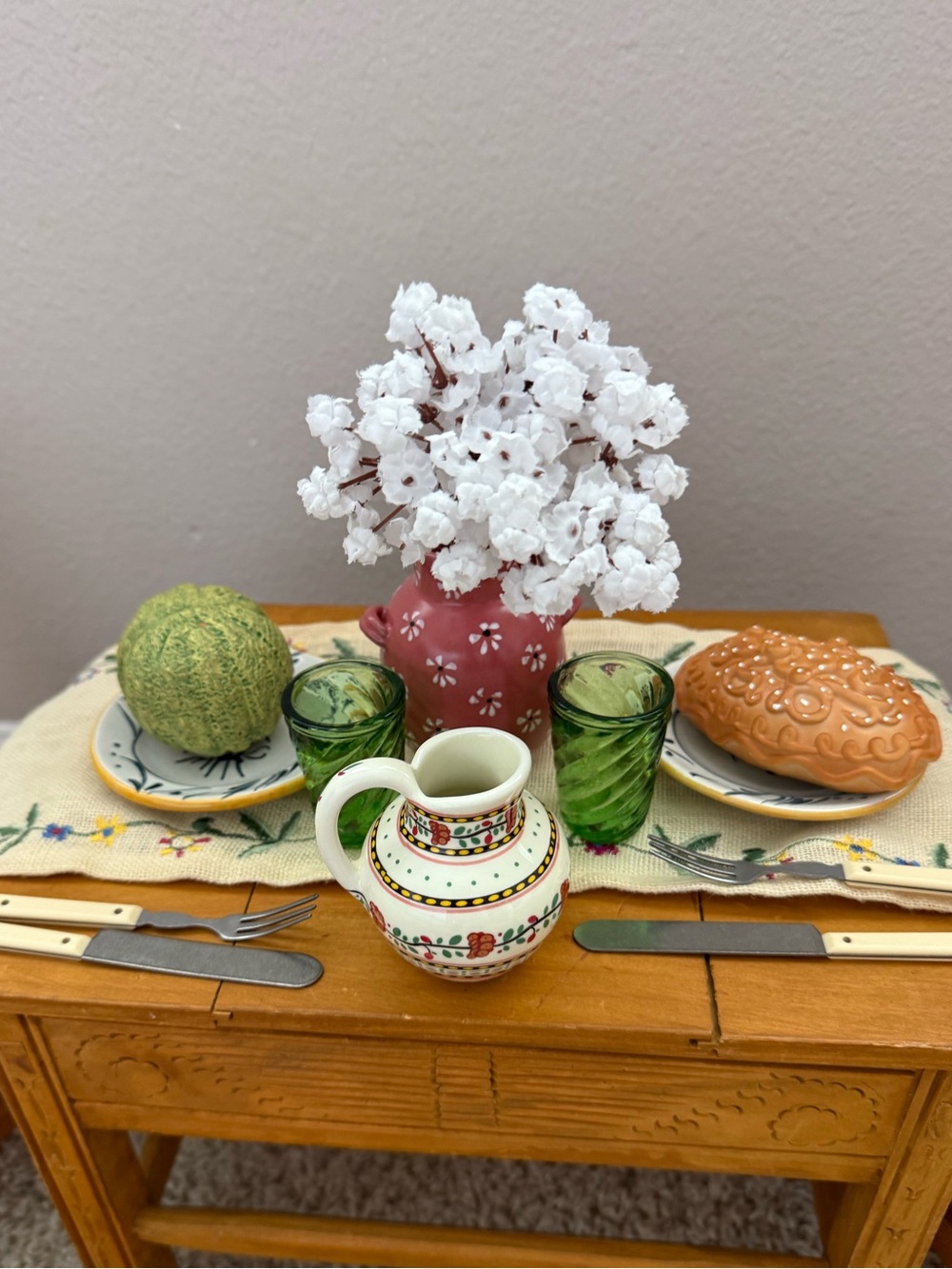 American girl Josefina birthday table/dishes/ treats set